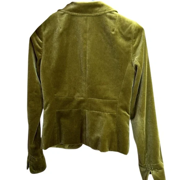 J. Crew Olive Velvet Blazer - Picture 3 of 12
